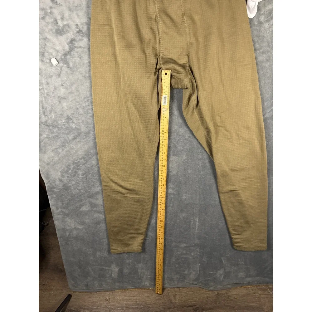 Peckham US Military Gen III Lvl 2 Waffle Fleece Thermal Pants Tan Large Regular